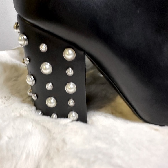 Ivanka Trump pearl studded leather bootie - Picture 2 of 11